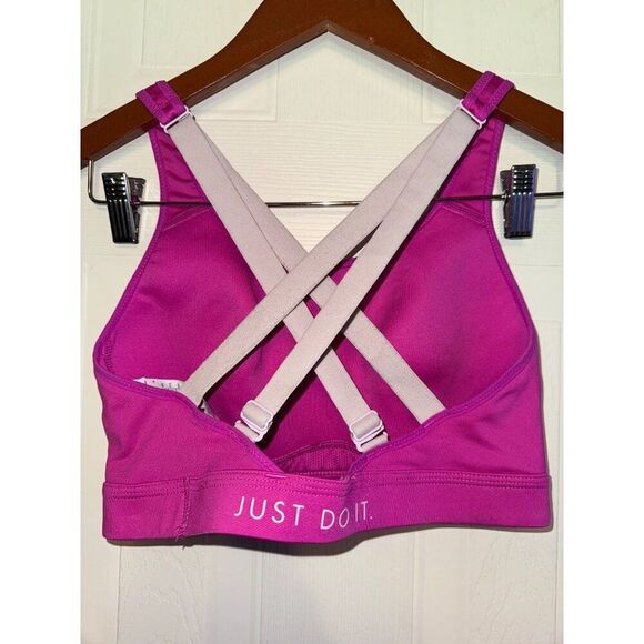 Nike Dri Fit Dry High Impact High Support Strappy Sports Bra Size Medium - Picture 2 of 10